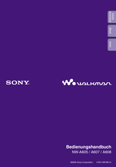 Sony WALKMAN NW-A605 Bedienungshandbuch