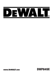 DeWalt DWP849X Originalanweisungen