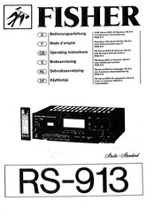 Fisher RS-913 Bedienungsanleitung