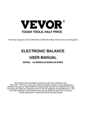 Vevor HZ-B50002 Benutzerhandbuch