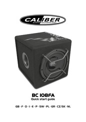 Caliber Audio Technology BC 108FA Schnellstartanleitung