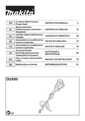 Makita DUX60 Betriebsanleitung