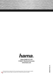 Hama 00054197 Bedienungsanleitung