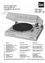 Dual CS 607 Serviceanleitung