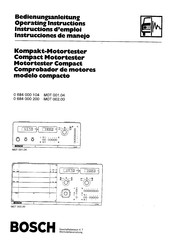 Bosch MOT 002.00 Bedienungsanleitung