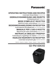 Panasonic SD-PN100KXE Gebrauchsanweisung Und Rezepte
