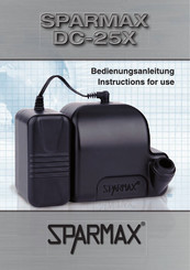 Sparmax DC-25X Bedienungsanleitung