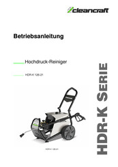 Cleancraft HDR-K-Serie Betriebsanleitung