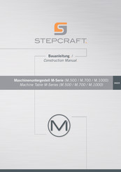 STEPCRAFT M Serie Bauanleitung