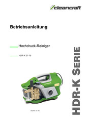 Cleancraft HDR-K-Serie Betriebsanleitung