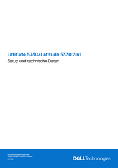 Dell P138G Einrichtung Und Technische Daten