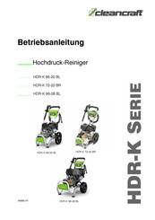 Cleancraft HDR-K-Serie Betriebsanleitung