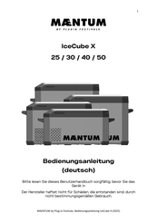 Plug-in Festivals MAENTUM IceCube X 40 Bedienungsanleitung