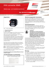 WAREMA WMS Anhang Zur Bedienungs- Und Installationsanleitung