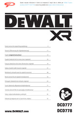 DeWalt DCD777B Bersetzung Der Originalanweisungen