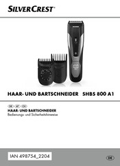Silvercrest SHBS 800 A1 Bedienungs- Und Sicherheitshinweise