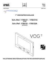 urmet 74719 Benutzeranleitung