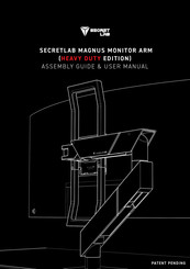 Secret Lab MAGNUS SCHWERLAST MONITORARM Montageanleitung Und Benutzerhandbuch