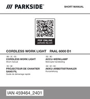 Parkside 459464 2401 Kurzanleitung