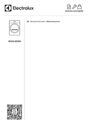 Electrolux WAGL6E500 Benutzerinformation