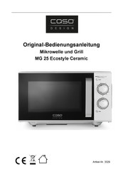CASO DESIGN MG 25 Ecostyle Ceramic Original Bedienungsanleitung