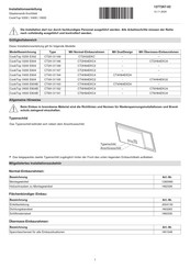 V-ZUG CookTop V400 E604B Installationsanleitung