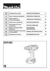 Makita DDF482 Betriebsanleitung