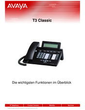 Avaya T3 Classic Funktionen