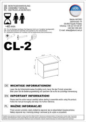 Akord CL-2 Montageanweisung