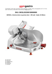 Ggm Gastro BERKEL Gebrauchsanweisung