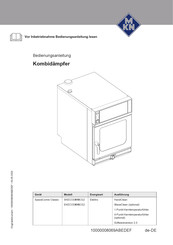 MKN EKECOD610CG2 Bedienungsanleitung