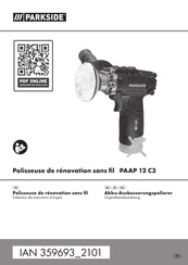 Parkside PAAP 12 C3 Originalbetriebsanleitung