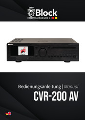 Block CVR-200 AV Bedienungsanleitung