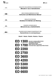 omi ED 2700 Handbuch Für Betrieb Und Wartung