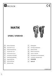 PROTEOR MATIK 1P200-KD Gebrauchsanweisung