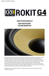 KRK Systems ROKIT G4 Benutzerhandbuch