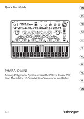 Behringer PHARA-O MINI Schnellstartanleitung