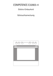 AEG COMPETENCE E32003-4 Gebrauchsanweisung