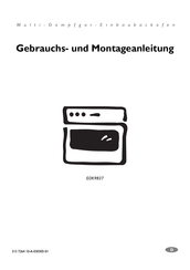 Electrolux EOK9837 Gebrauchs- Und Montageanleitung