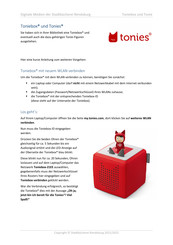 tonies Toniebox Kurzanleitung