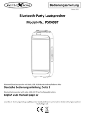 Reflexion PSX40BT Bedienungsanleitung