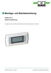 Remko KF 5 Montage- Und Betriebsanleitung