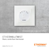 Etherma eTWIST Installations- Und Gebrauchsanweisungen