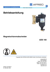 AFRISO ADS 160 Betriebsanleitung