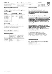 V-ZUG Combair SL Montage-/Installationsanleitung