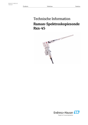Endress+Hauser Rxn-45 Technische Information