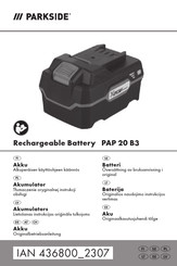Parkside PAP 20 B3 Originalbetriebsanleitung