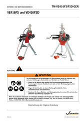 Victaulic VE416FS Betriebs- Und Wartungshandbuch
