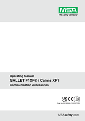 MSA Gallet F1 XF Bedienungsanleitung