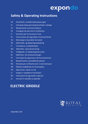 Royal Catering RCPG45-S Betriebsanweisungen